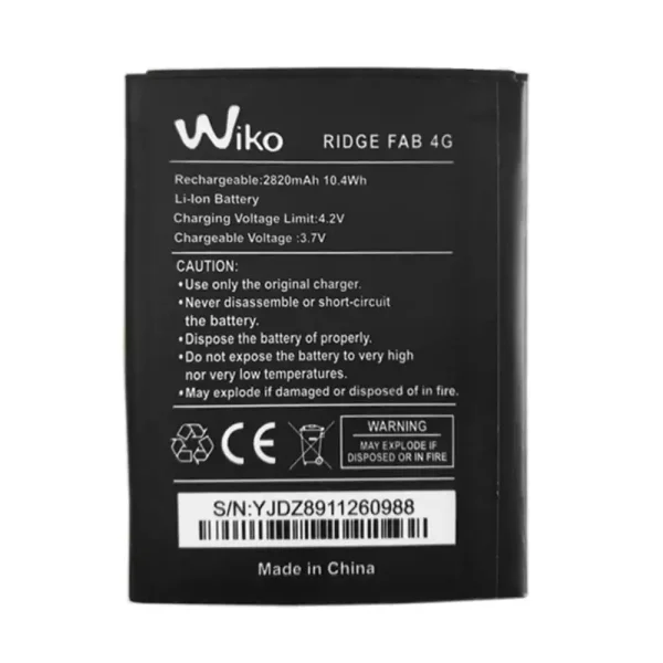 Pin Thích hợp cho Wiko RIDGE FAB 4G