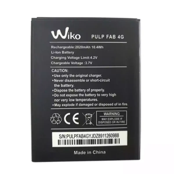 Pin Thích hợp cho Wiko PULP FAB 4G