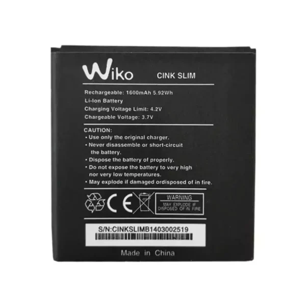 Pin Thích hợp cho Wiko Cink Slim