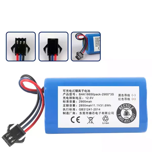 Pin cho Robot hút bụi ECOVACS DEEBOT TCR360 D36A D36B D36C D36E D36S DA611 DB35 DA60