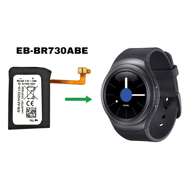 Pin EB-BR730ABE Thích hợp cho Samsung Galaxy Gear S2 3G (SM-R730 SM-R730A SM-R730V SM-R730S SM-R730T),Galaxy Gear S2 Classic 3G (SM-R735 SM-R735A SM-R735T SM-R735V),Gear Sport SM-R600 - Hình ảnh 4