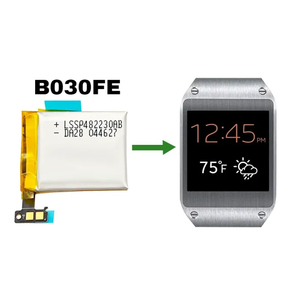 Pin B030FE Thích hợp cho Samsung Galaxy Gear 1,Galaxy V700,Galaxy SM-V700 - Hình ảnh 4