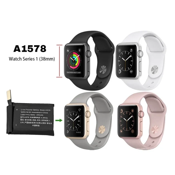 Pin A1578 Thích hợp cho Apple Watch Series 1 (38mm) A1802 - Hình ảnh 4