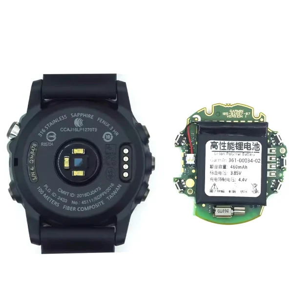 Pin 361-00034-02 Thích hợp cho Garmin Fenix 3 HR - Hình ảnh 2