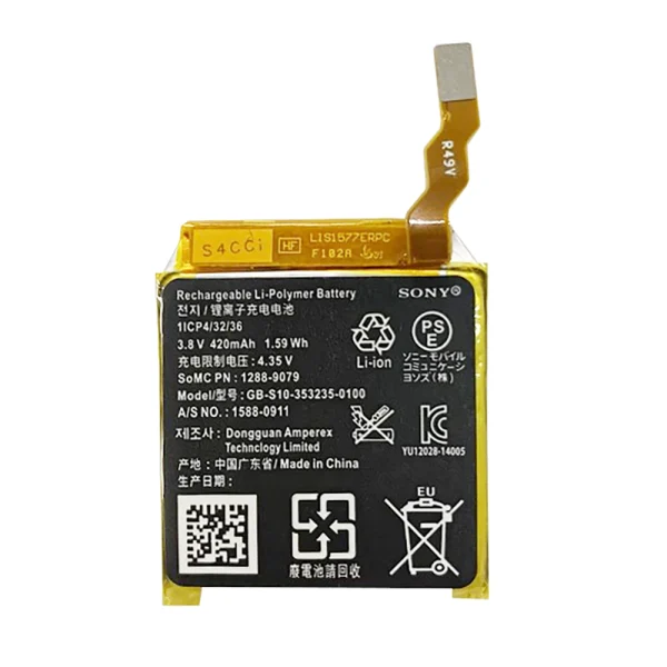 Pin GB-S10-353235-0100 Thích hợp cho Sony Smart Watch 3,SWR50