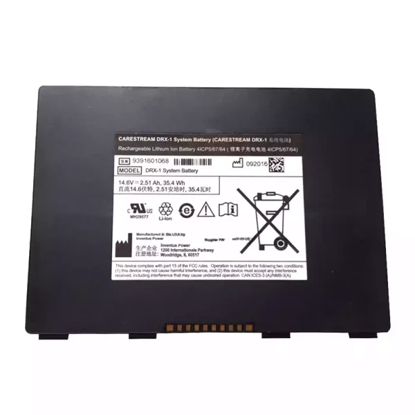 Pin P/N 8G5132 993169 990864,CARESTREAM DRX-1 SYSTEM battery