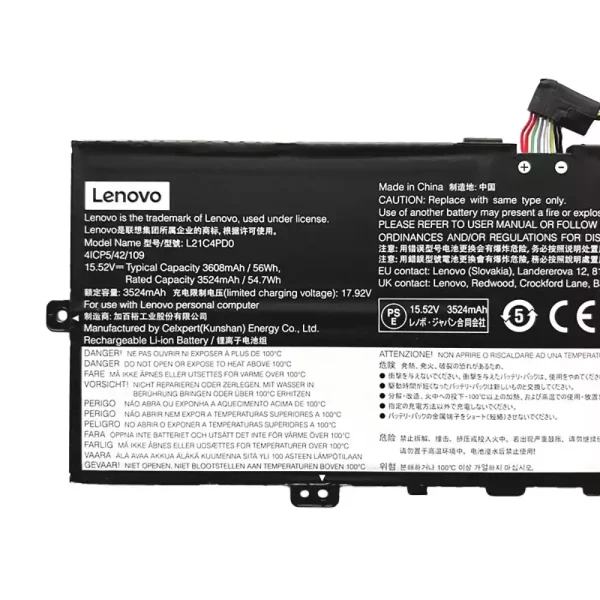 Pin Laptop LENOVO L21B4PD0 L21C4PD0 L21M4PD0 - Hình ảnh 3