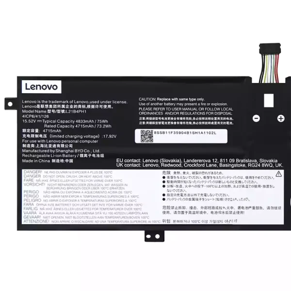 Pin Laptop LENOVO L21B4PH1 L21C4PH1 L21M4PH1 L21L4PH1 L21D4PH1 - Hình ảnh 3