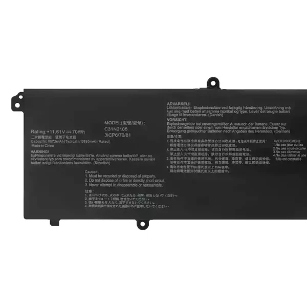 Pin Laptop ASUS C31N2105 - Hình ảnh 3