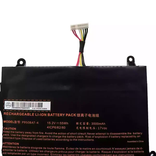 Pin Laptop P950BAT-4 - Hình ảnh 3