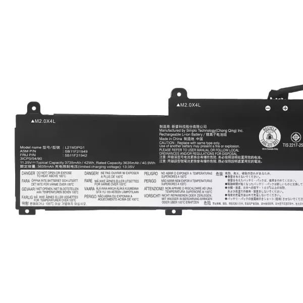 Pin Laptop LENOVO L21L3PG1 L21M3PG1 L21C3PG1 - Hình ảnh 3