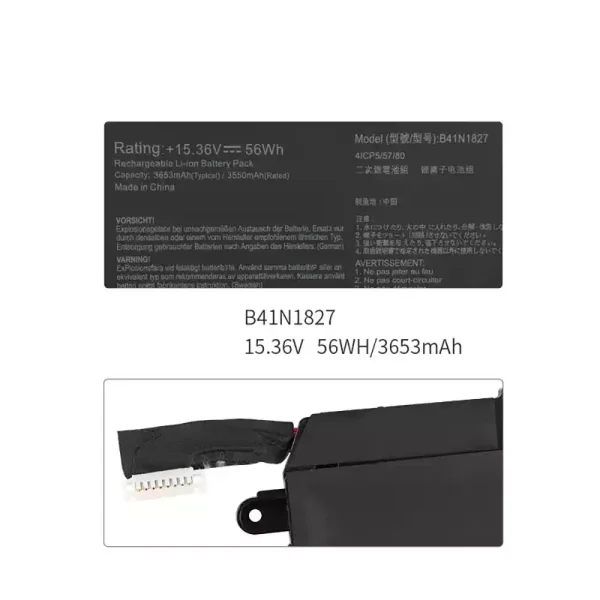 Pin Laptop ASUS B41N1827 - Hình ảnh 2