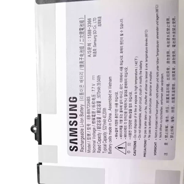 Pin Laptop SAMSUNG EB-BW720ABS - Hình ảnh 3