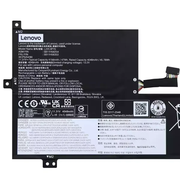 Pin Laptop LENOVO L22C3P70 SB11H56254 5B11H56353 - Hình ảnh 3