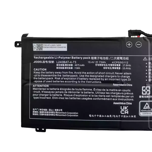 Pin Laptop L240BAT-4-73 - Hình ảnh 3