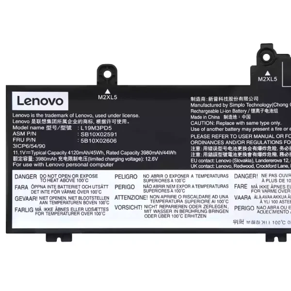 Pin Laptop LENOVO L20M3PD4 L20L3PD4 - Hình ảnh 3