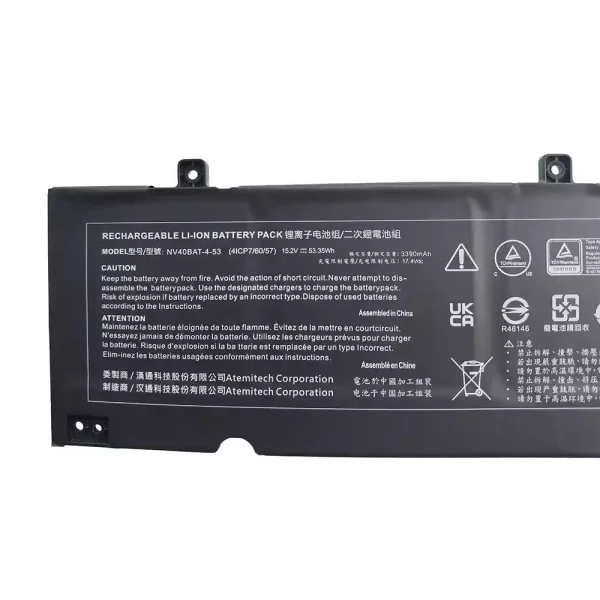 Pin Laptop CLEVO NV40BAT-4-53 - Hình ảnh 3