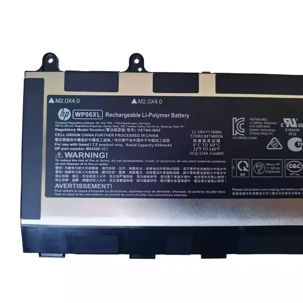 Pin Laptop HP WP06XL - Hình ảnh 3