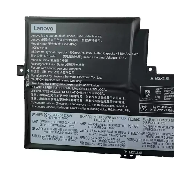 Pin Laptop LENOVO L22D4PA5 L22C4PA5 L22M4PA5 - Hình ảnh 3