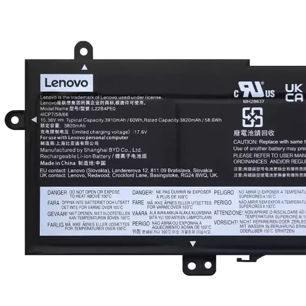 Pin Laptop LENOVO L22B4PE0 L22C4PE0 L22D4PE0 L22M4PE0 - Hình ảnh 3