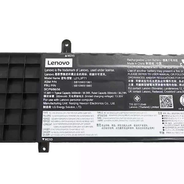 Pin Laptop LENOVO L21L3P71 L21C3P71 L21M3P71 - Hình ảnh 3
