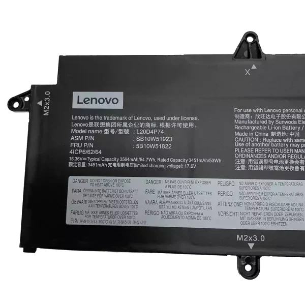 Pin Laptop LENOVO L20M4P74 L20C4P74 - Hình ảnh 2