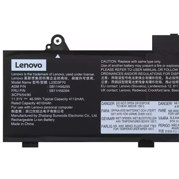 Pin Laptop Lenovo L23D3P70 L23X3P70 L23M3P70 - Hình ảnh 3