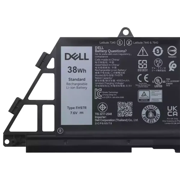 Pin Laptop DELL FH97R 76KVG 599M7 - Hình ảnh 3