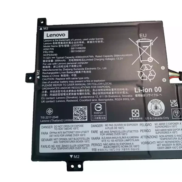 Pin Laptop LENOVO L22D3P72 L22M3P72 - Hình ảnh 3
