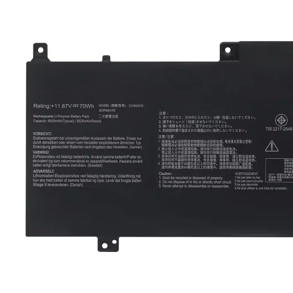 Pin Laptop ASUS C31N2310 - Hình ảnh 3