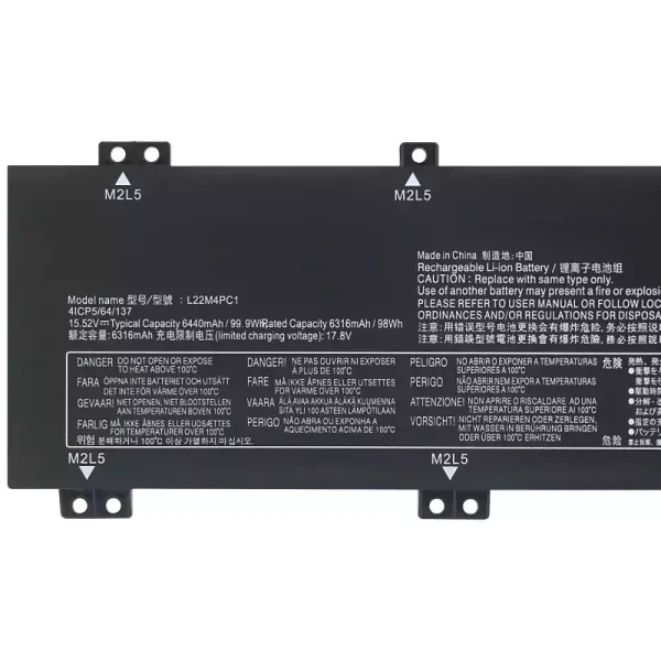 Pin Laptop LENOVO L22M4PC1 L22D4PC1 L22X4PC1 - Hình ảnh 3