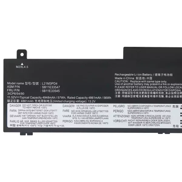 Pin Laptop LENOVO L21M3PD4 - Hình ảnh 3