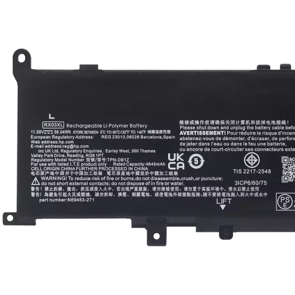 Pin Laptop HP RX03XL - Hình ảnh 3