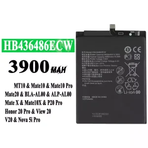 Pin HB436486ECW Thích hợp cho HUAWEI Mate 10/Mate 10 Pro/Mate 10X/Mate 20/P20 Pro/P20 Pro Leather Limited Edition/Honor 20 Pro/Honor View 20/Honor V20/Nova 5i Pro/Nova 5z