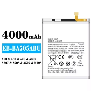 Pin EB-BA505ABU Thích hợp cho Samsung A50/A30/A20/M10S/M107/A30S/A307/A50S/A507