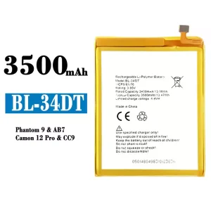 Pin BL-34DT Thích hợp cho Tecno Phantom 9/ Camon 12 Pro
