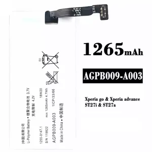 Pin AGPB009-A003 Thích hợp cho Sony Xperia go / Xperia advance / ST27i / ST27a