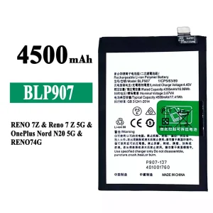 Pin BLP907 Thích hợp cho OPPO RENO 7Z / Reno 7Z 5G / RENO 7 4G / RENO 8 4G /OnePlus Nord N20 5G