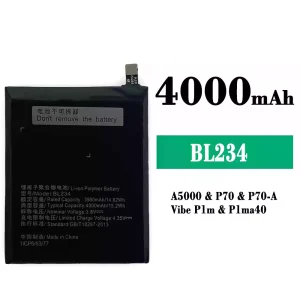 Pin BL234 Thích hợp cho Lenovo P70/P70-A/A5000