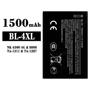 Pin BL-4XL Thích hợp cho Nokia NK 6300 4G/8000
