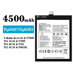 Pin TLP043E7/TLP043E1 Thích hợp cho Alcatel T-Mobile RevvI 5G/TCL 10 5G/TCL 20 5G/TCL 4X 5G