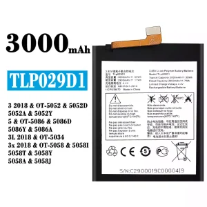 Pin TLP029D1 Thích hợp cho Alcatel 3 2018 / 3L 2018  / 3x 2018