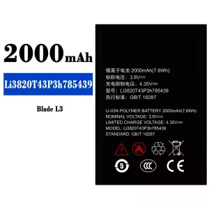 Pin Li3820T43P3h785439 Thích hợp cho ZTE Blade L3