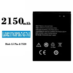 Pin Li3821T43P3h745741 Thích hợp cho ZTE Blade L5 Plus