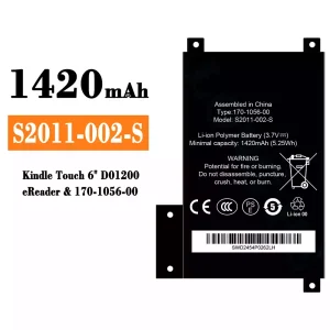 Pin S2011-002-S Thích hợp cho Amazon Kindle touch 6" D01200 eReader/170-1056-00