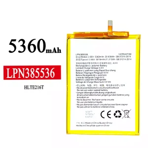 Pin LPN385536 Thích hợp cho Hisense HLTE216T