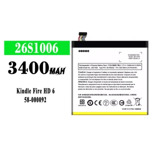 Pin 26S1006 Thích hợp cho Amazon Kindle Fire HD 6/58-000092