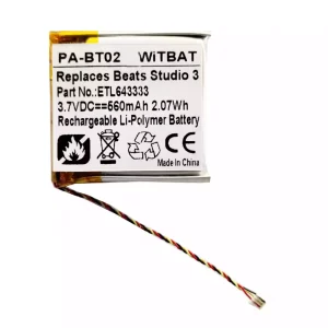 Pin tai nghe cho Beats Solo AEC643333,ETL643333