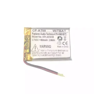 Pin tai nghe cho Audio-Technica ATH-M50XBT2,ATHM50XBT,ATH-DSR9BT,ATH-DSR7BT,ATH-SR6BT,ATH-SR5BT,SR5BTBK,SR5BTWH,ATH-AR3BT