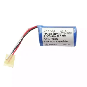 Pin tai nghe cho Audio-Technica ATH-CK3TW Hộp sạc,ICR17280